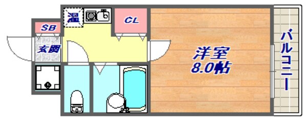 エステムコート芦屋西の物件間取画像